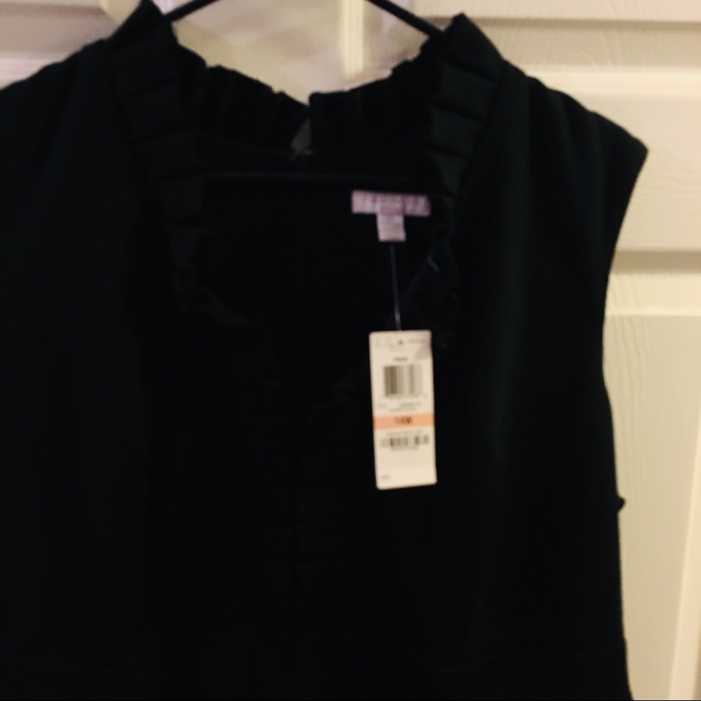 NWOT Charter Club Black Knee Length Shift Dress 14W